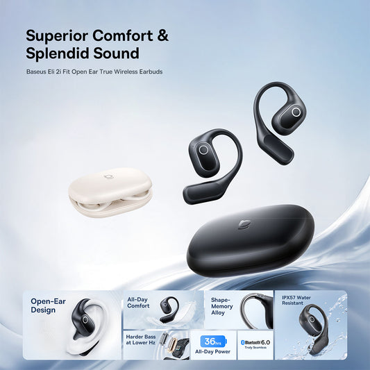 Handsfree Bluetooth Baseus Eli 2i Fit, TWS, Negro A0102604