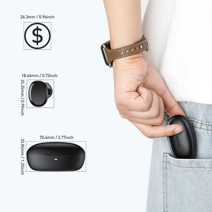 Auriculares Bluetooth Baseus Encok W11, TWS, Negro NGTW060001