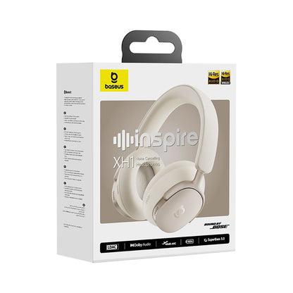 Manos libres Bluetooth Baseus Inspire XH1 Sound by Bose, A2DP, ANC, Blanco A00085701233-00