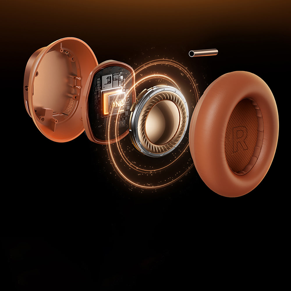 Manos libres Bluetooth Baseus Inspire XH1 Sound by Bose, A2DP, ANC, Naranja Coral A0203600
