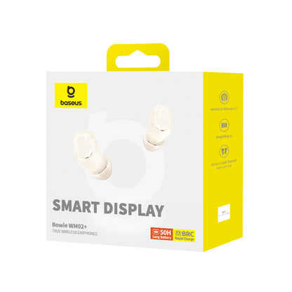 Handsfree Bluetooth Baseus WM02+, TWS, Blanco NGTW370302
