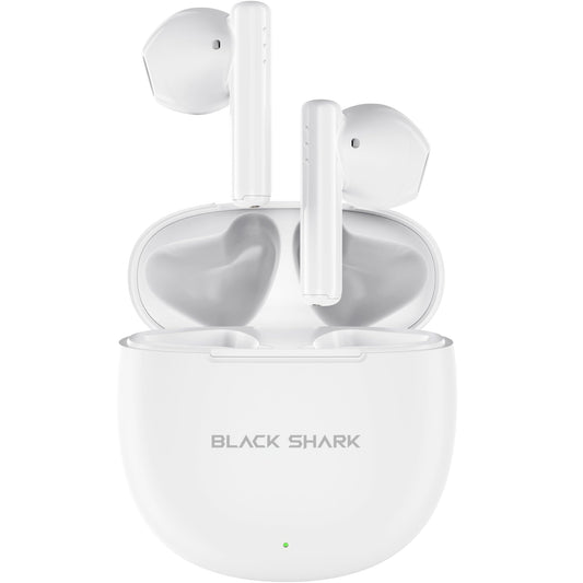 Manos libres Bluetooth Black Shark BS-T9, TWS, Blanco 