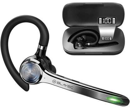 Manos libres Bluetooth Blavec Talk 1, MultiPoint, A2DP, Negro