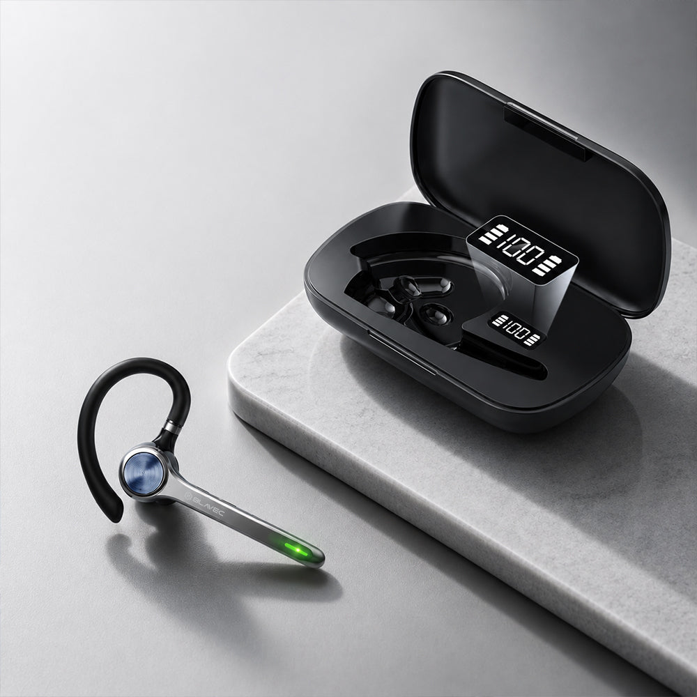 Manos libres Bluetooth Blavec Talk 1, MultiPoint, A2DP, Negro