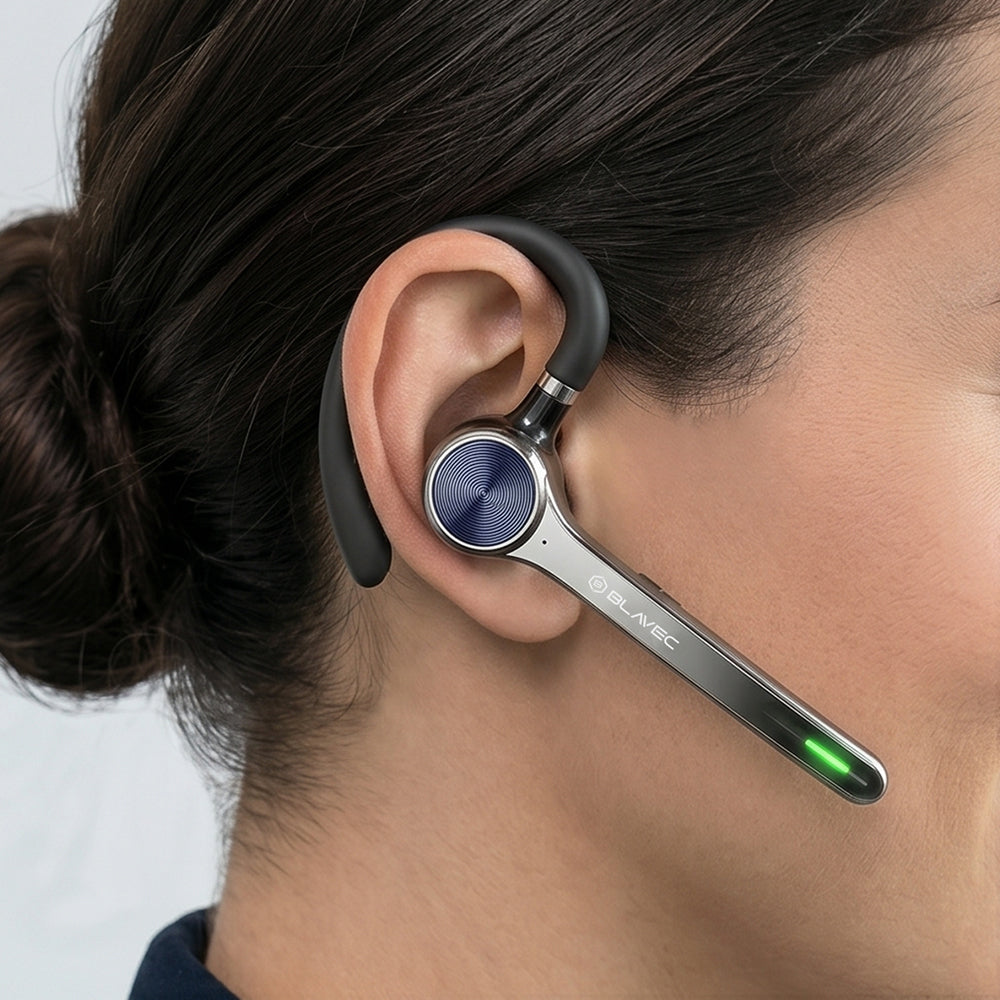 Manos libres Bluetooth Blavec Talk 1, MultiPoint, A2DP, Negro