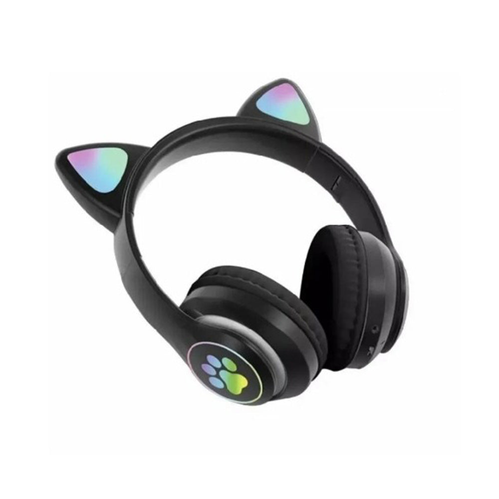 Manos libres Bluetooth Borofone BO18 Cat Ear, A2DP, Negro