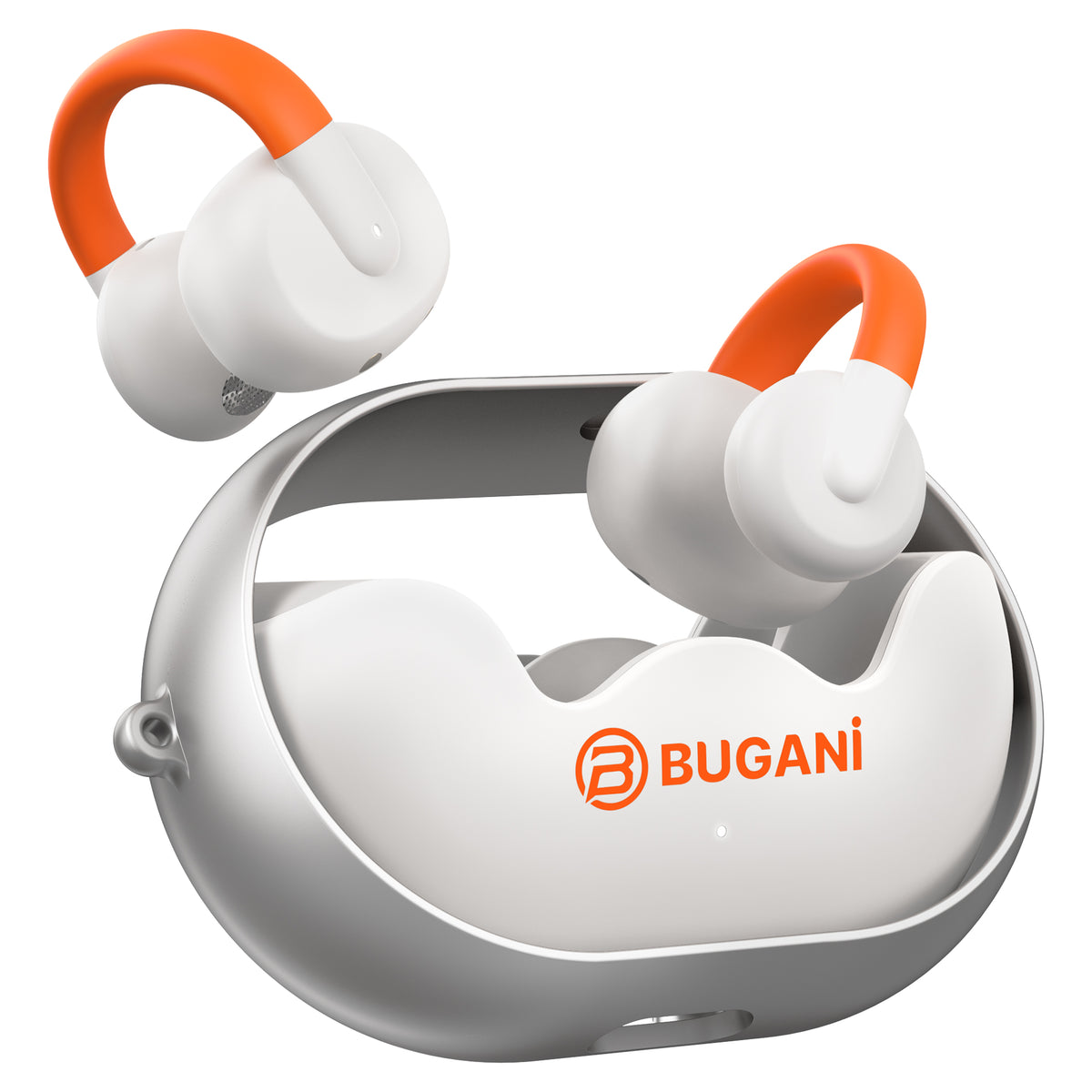 Manos libres Bluetooth Bugani Clip B21, TWS, Blanco