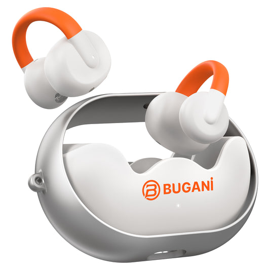 Manos libres Bluetooth Bugani Clip B21, TWS, Blanco