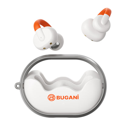 Manos libres Bluetooth Bugani Clip B21, TWS, Blanco