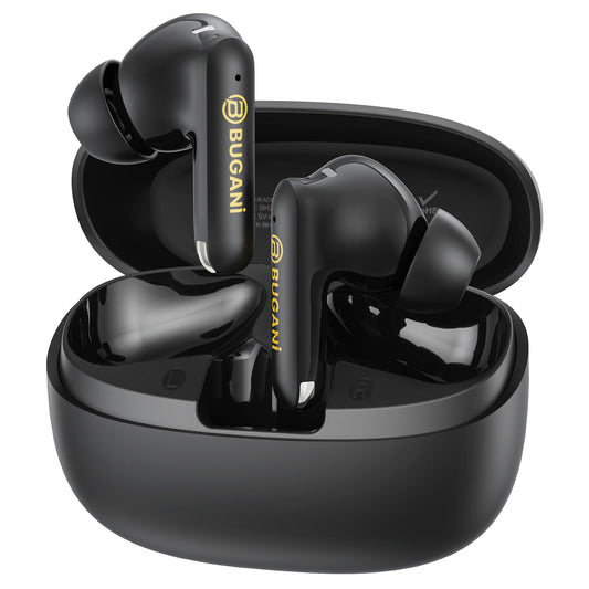 Manos libres Bluetooth Bugani Freebuds B20, TWS, ANC, Negro