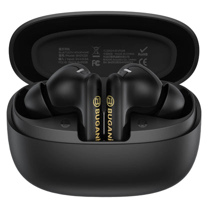 Manos libres Bluetooth Bugani Freebuds B20, TWS, ANC, Negro