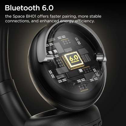 Manos libres Bluetooth Bugani Space BH01, MultiPoint, A2DP, ANC, Negro