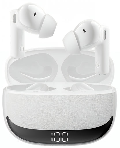 Manos libres Bluetooth BWOO BW40, TWS, ANC, Blanco