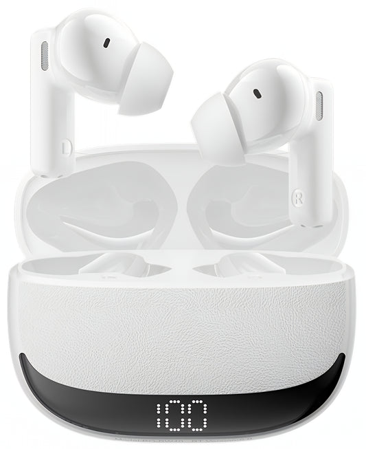 Manos libres Bluetooth BWOO BW40, TWS, ANC, Blanco