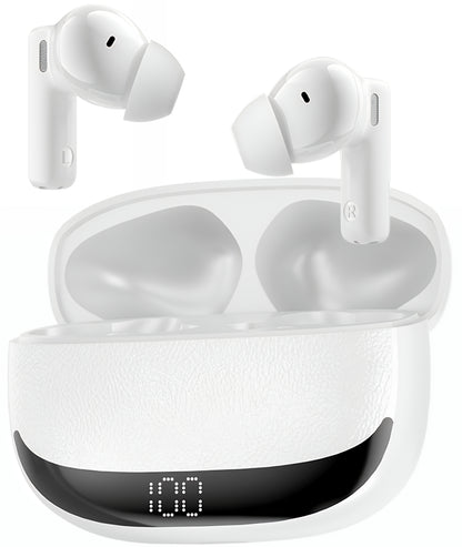 Manos libres Bluetooth BWOO BW40, TWS, ANC, Blanco
