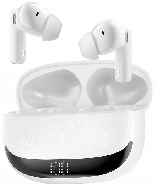 Manos libres Bluetooth BWOO BW40, TWS, ANC, Blanco