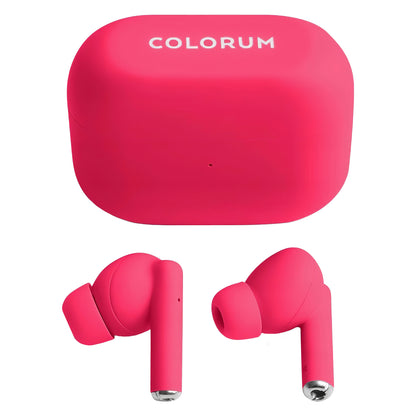 Manos libres Bluetooth Colourum CTWS-02, TWS, Magenta