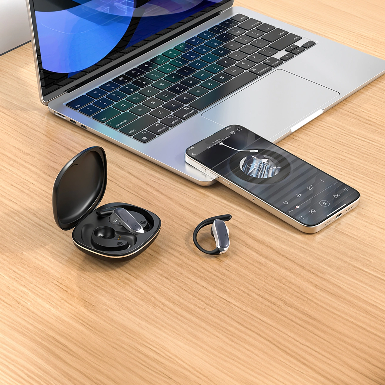 Manos libres Bluetooth Dudao U17Z, TWS, Negro