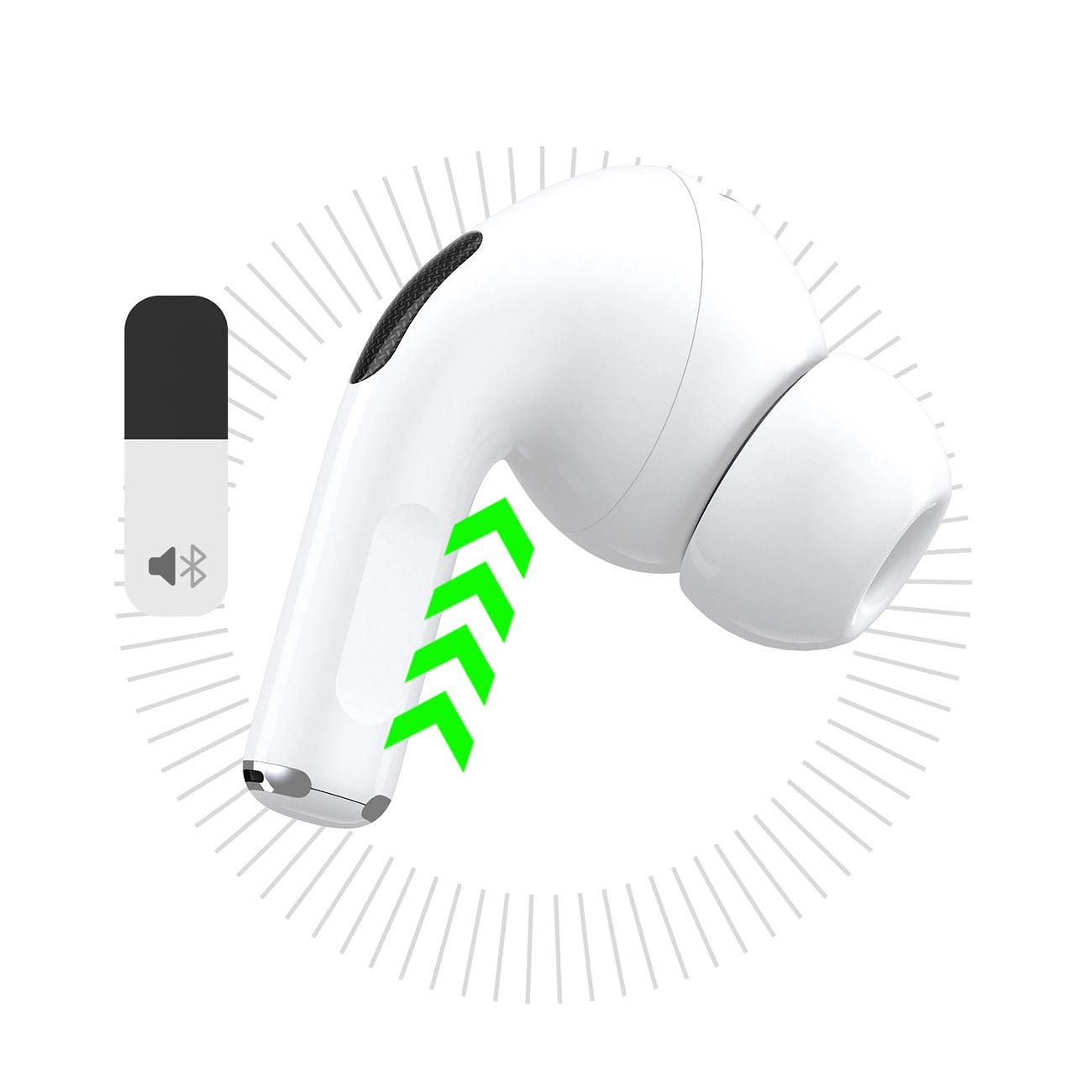 Manos libres Bluetooth Dudao U19 Display, TWS, Blanco