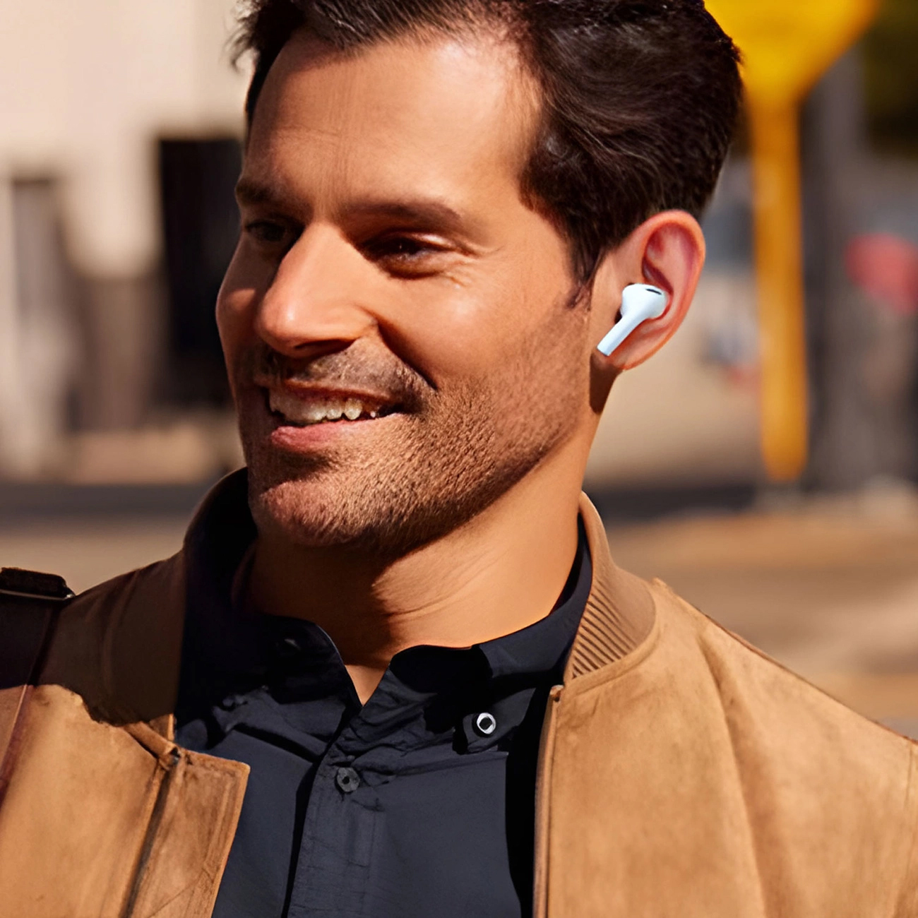 Handsfree Bluetooth Dudao U19 Display, TWS, White, Resealed