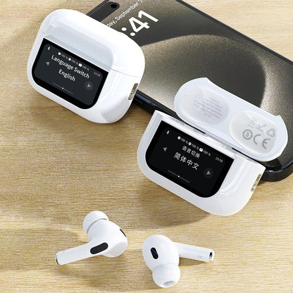 Manos libres Bluetooth Dudao U19 Display, TWS, Blanco