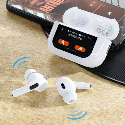 Manos libres Bluetooth Dudao U19 Display, TWS, Blanco