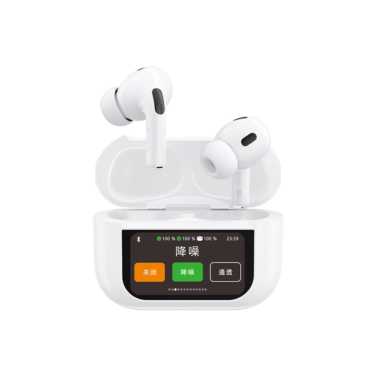 Manos libres Bluetooth Dudao U19 Display, TWS, Blanco