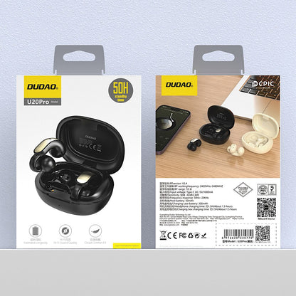 Manos libres Bluetooth Dudao U20, TWS, Negro