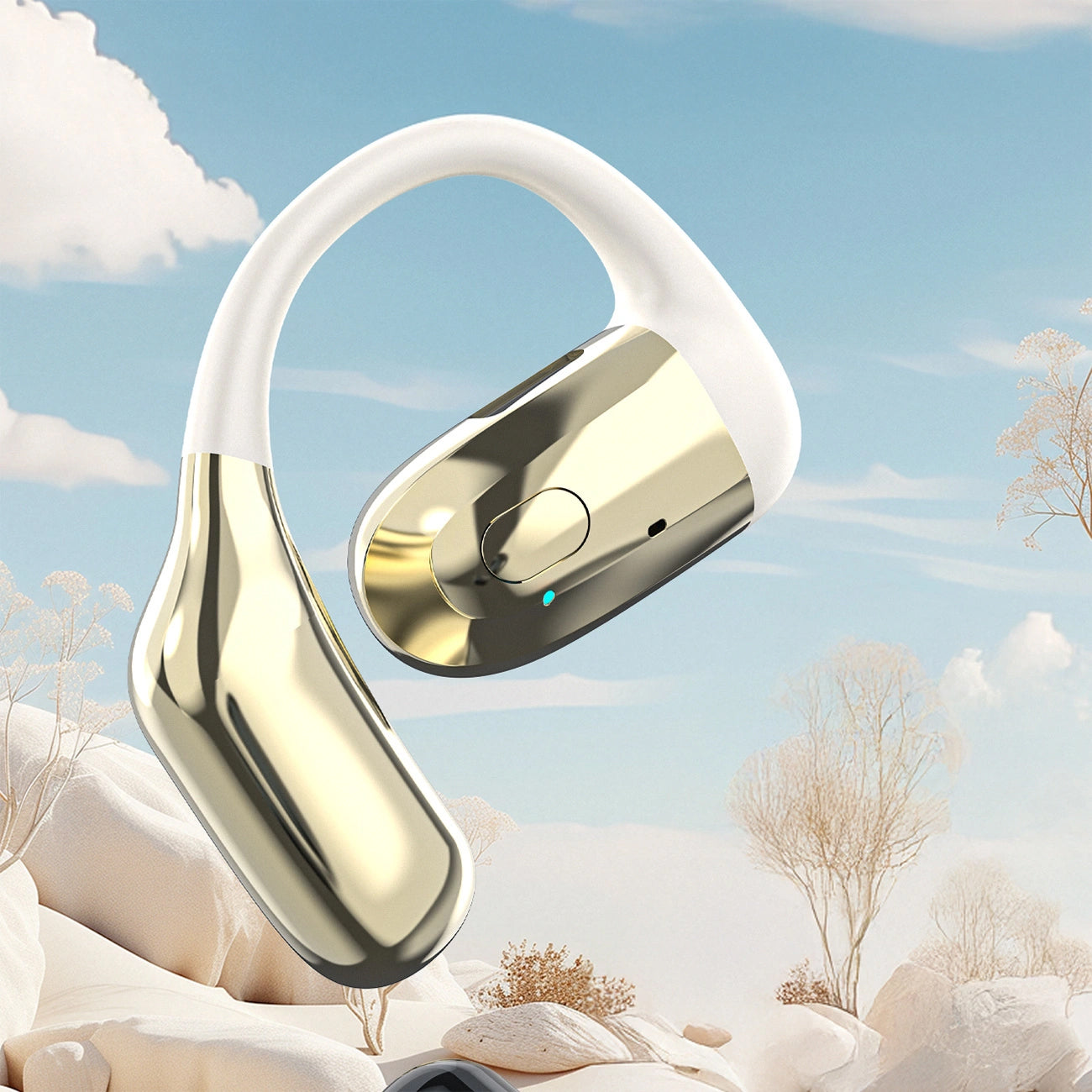 Handsfree Bluetooth Dudao U4Pro, A2DP, Beige Dorado