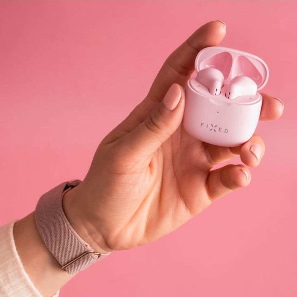 Manos libres Bluetooth fijos, TWS, Rosa