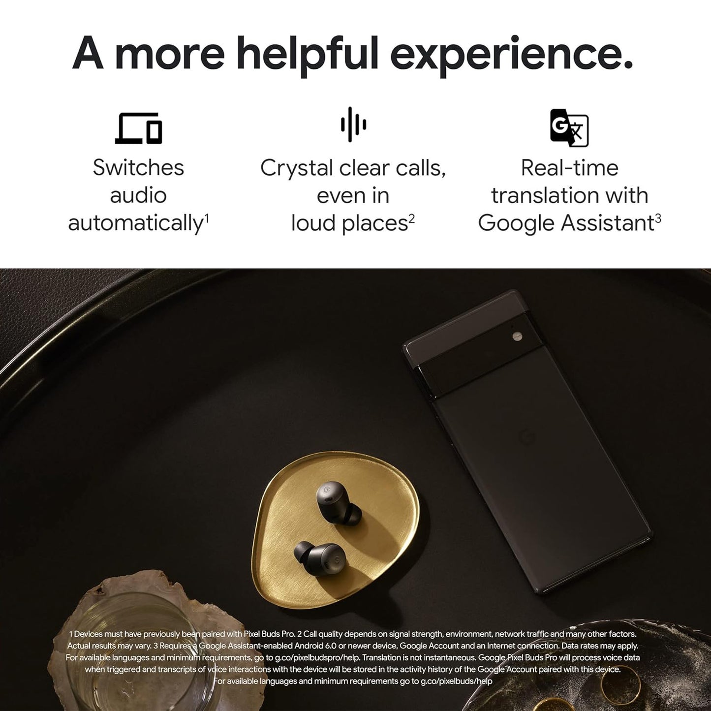 Handsfree Bluetooth Google Pixel Buds Pro, TWS, ANC, Gris GA03203