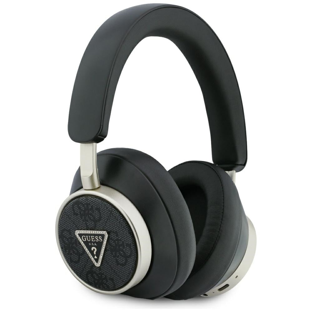 Manos libres Bluetooth Guess 4G Logo Triángulo Dorado, A2DP, Negro
