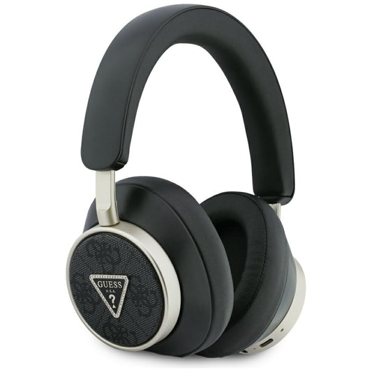 Manos libres Bluetooth Guess 4G Logo Triángulo Dorado, A2DP, Negro