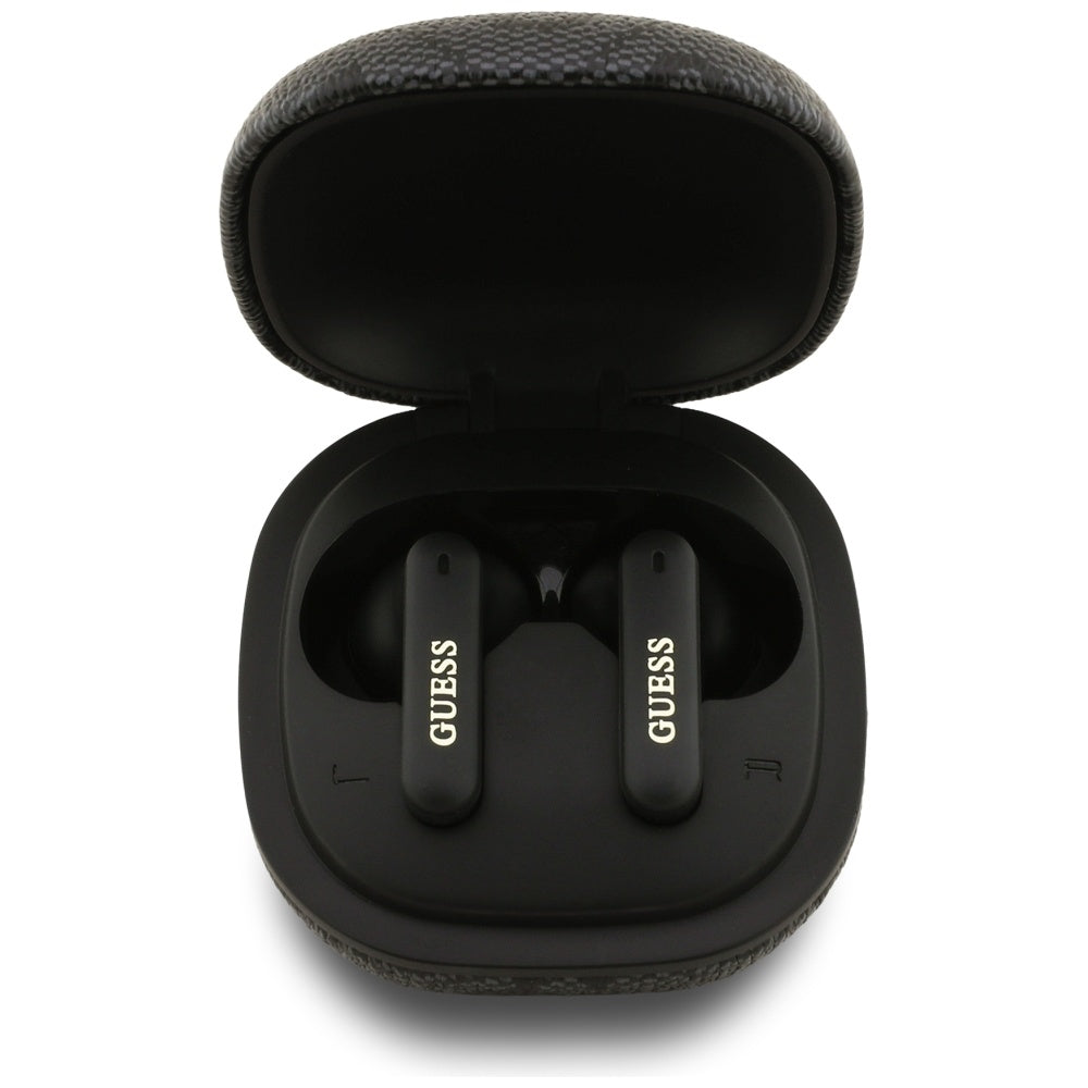 Manos libres Bluetooth Guess 4G Classic Metal Logo, TWS, Negro