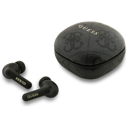Manos libres Bluetooth Guess 4G Classic Metal Logo, TWS, Negro