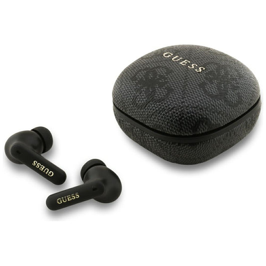 Manos libres Bluetooth Guess 4G Classic Metal Logo, TWS, Negro