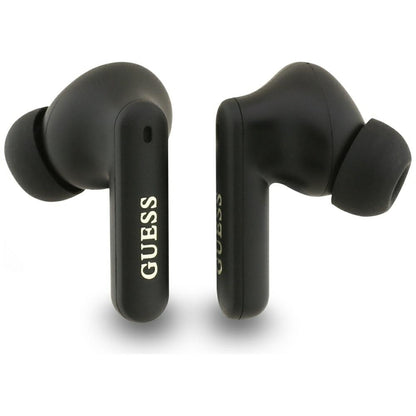 Manos libres Bluetooth Guess 4G Classic Metal Logo, TWS, Negro