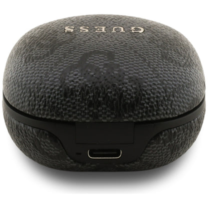 Manos libres Bluetooth Guess 4G Classic Metal Logo, TWS, Negro