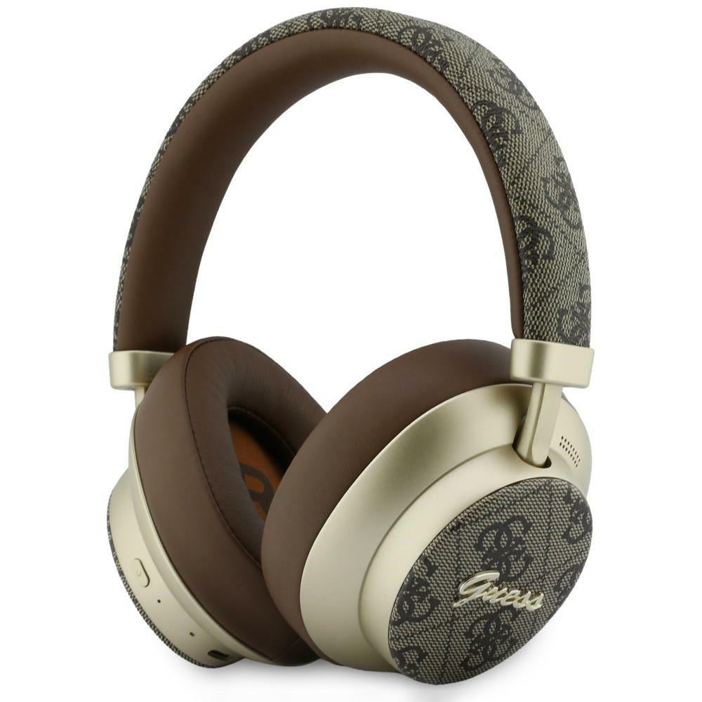 Manos libres Bluetooth Guess 4G Gold Script Metal, A2DP, Marrón