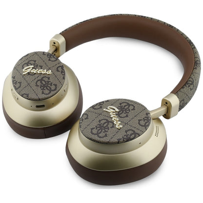Manos libres Bluetooth Guess 4G Gold Script Metal, A2DP, Marrón