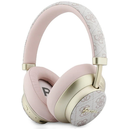 Manos libres Bluetooth Guess 4G Gold Script Metal, A2DP, Rosa