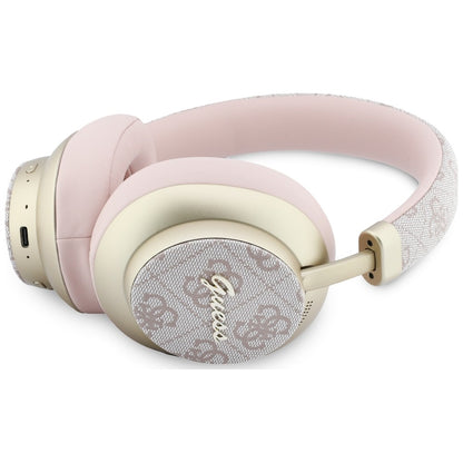 Manos libres Bluetooth Guess 4G Gold Script Metal, A2DP, Rosa