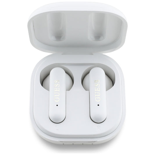 Handsfree Bluetooth Guess 4G Metal Logo, TWS, Blanco