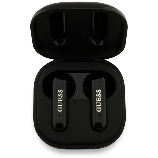 Manos libres Bluetooth Guess 4G Metal Logo, TWS, Negro