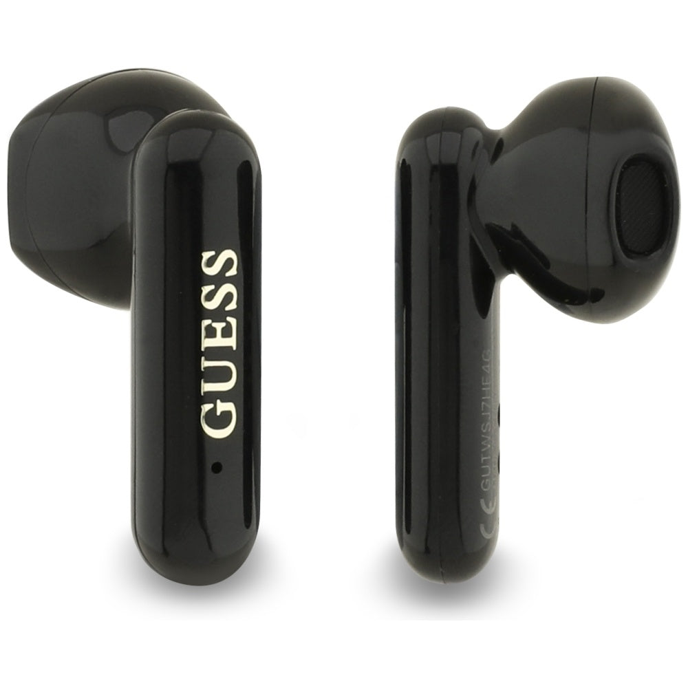 Manos libres Bluetooth Guess 4G Metal Logo, TWS, Negro