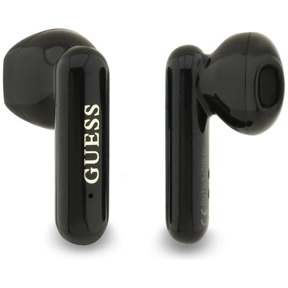 Manos libres Bluetooth Guess 4G Metal Logo, TWS, Negro