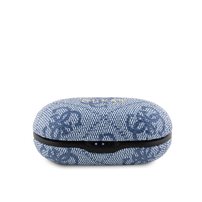 Manos libres Bluetooth Guess 4G Metal, TWS, Azul