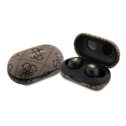 Manos libres Bluetooth Guess 4G Metal, TWS, Marrón