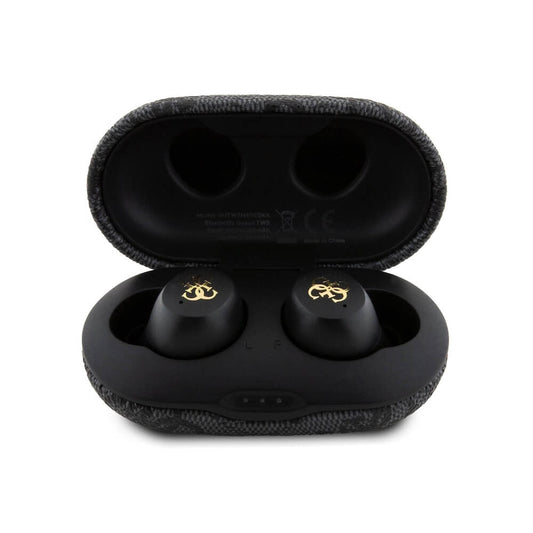 Manos libres Bluetooth Guess 4G Metal, TWS, Negro
