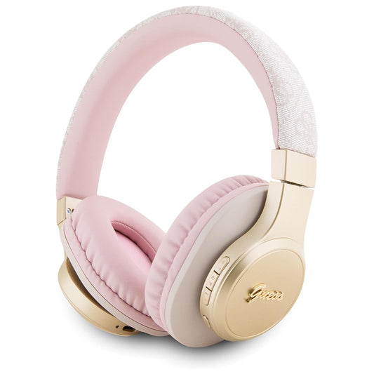 Manos libres Bluetooth Guess 4G Tone on Tone Script Logo, A2DP, Rosa